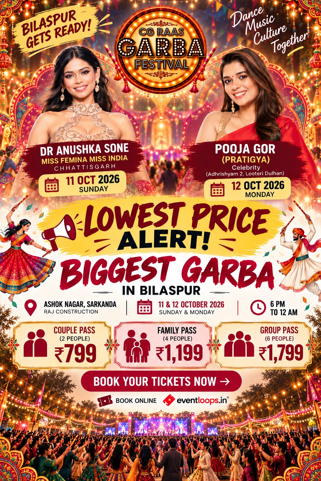 CG Raas Garba Festival poster